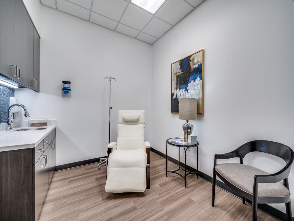 Private infusion room at Driven Healthcare