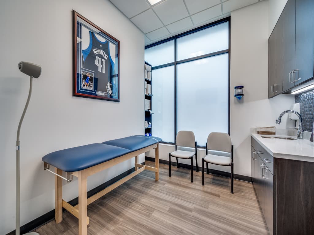 Driven Healthcare sports physical exam room