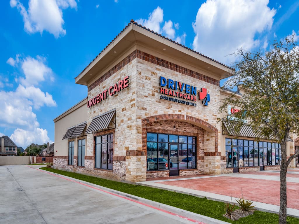 Exterior of Driven Healthcare Urgent and Primary Care in Frisco